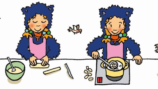 Kinder kochen gute Ricotta-Gnocchi
