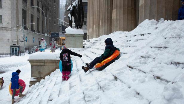 Heftigste Schneefälle seit Jahren in New York