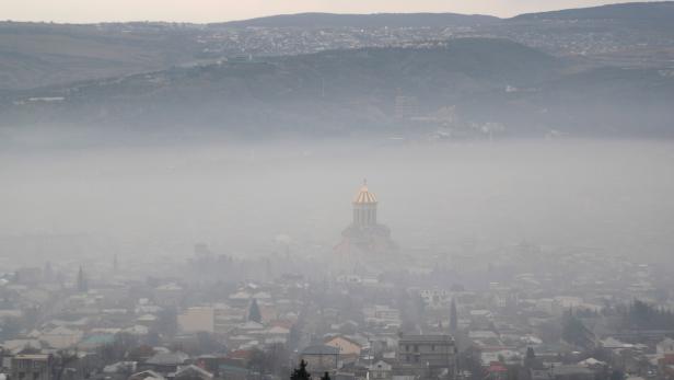 Misty day in Tbilisi