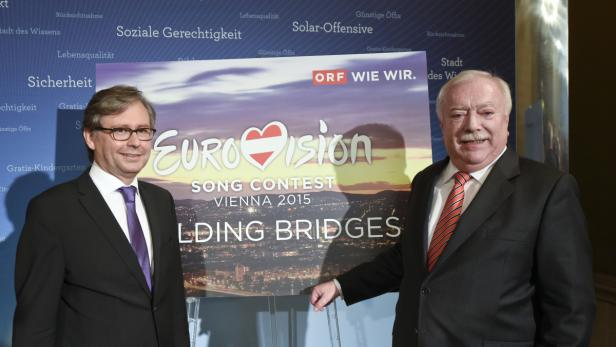 ORF-Chef Wrabetz und Bürgermeister Häupl freuen sich auf das Event.