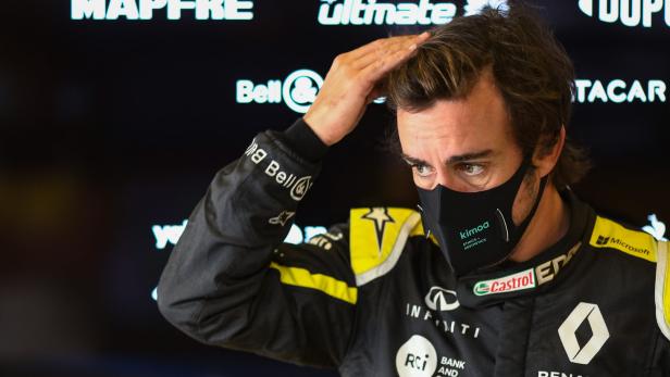 Formel 1: Fernando Alonso mit Gesichtsverletzungen nach Rad-Unfall