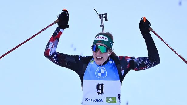 Lisa Hauser holt historische Silbermedaille bei der Biathlon-WM