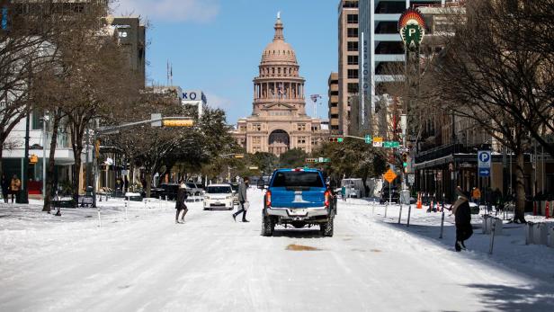 Wintereinbruch in der texanischen Hauptstadt Austin