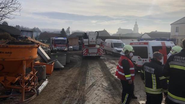 Arbeiter stürzte in Krems vier Meter in eine Baugrube