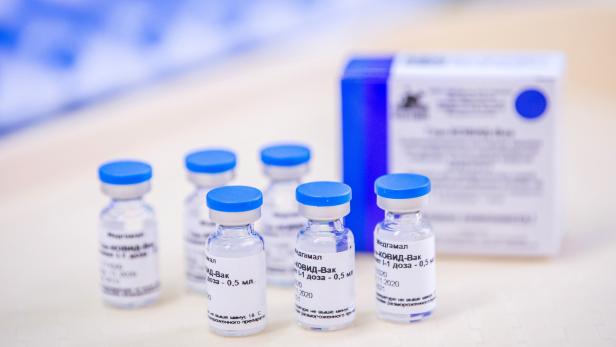 FILE PHOTO: Vials of the Sputnik V (Gam-COVID-Vac) vaccine are seen at the Del-Pest Central Hospital in Budapest