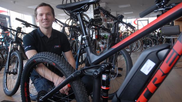 Rad-Experte Christian Pfannberger verkauft im gehobenen Preissegment so viele Räder wie noch nie
