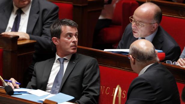 Manuel Valls während einer Sitzung in der Nationalversammlung in Paris.