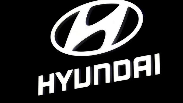 Logo des südkoreanischen Autobauers Hyundai.