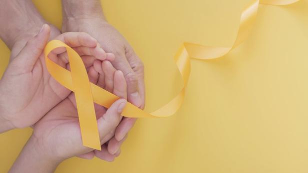 Die gelbe Schleife gilt als Symbol für die Suizidprävention.