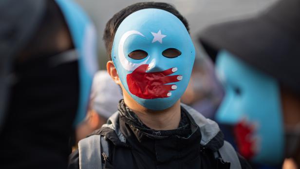 Pro-Uyghur rally in Hong Kong