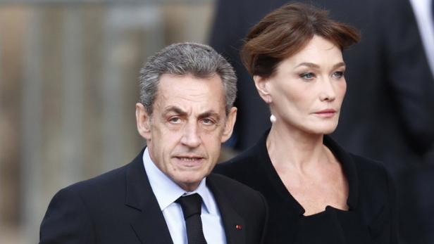 Nicolas Sarkozy und seine Frau Carla Bruni