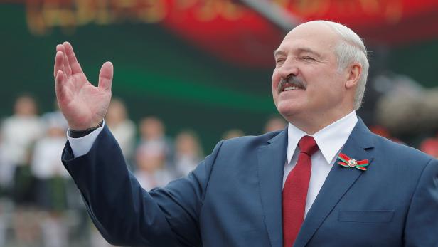 FILE PHOTO: Belarusian President Lukashenko takes part in the celebrations of Independence Day in Minsk