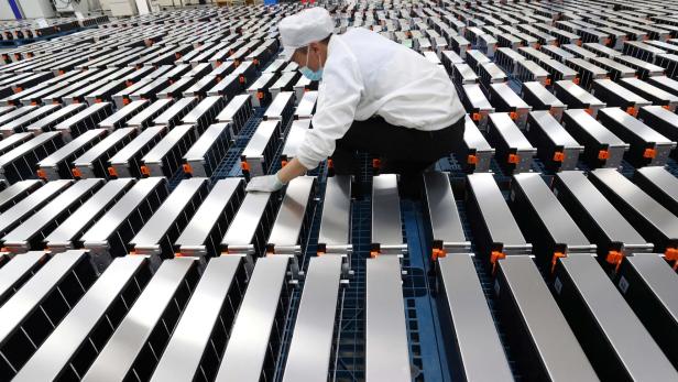 Batteriefabrik für Elektroautos in China