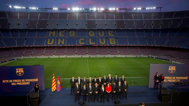 FC Barcelona's president Joan Laporta takeover ceremony