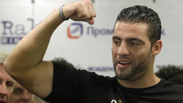 Manuel Charr of Germany poses during the official