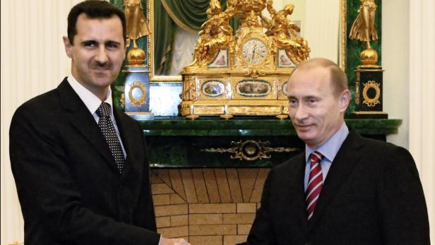 Syriens Präsident Assad kann auf die Hilfe von Russlands Präsident Putin zählen.