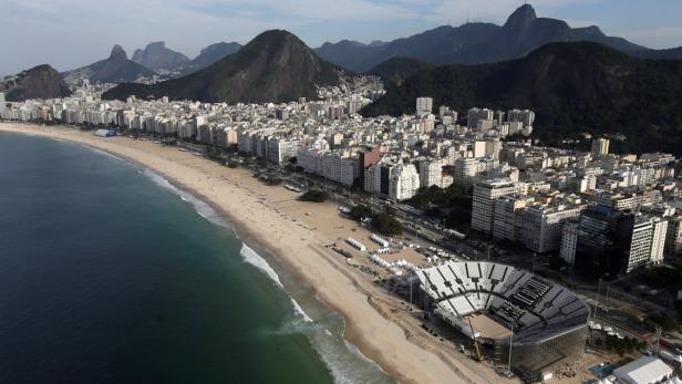 Olympischer Spielort: Im Stadion an der Copacabana bestreiten Doppler/Horst am 6. August das erste Spiel.