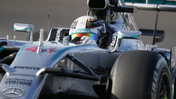 Hamilton war am Freitag schneller als sein Teamkollege Rosberg.