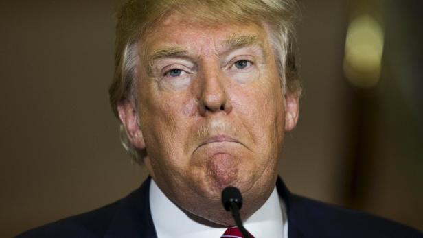 U.S. presidential hopeful Donald Trump speaks in N
