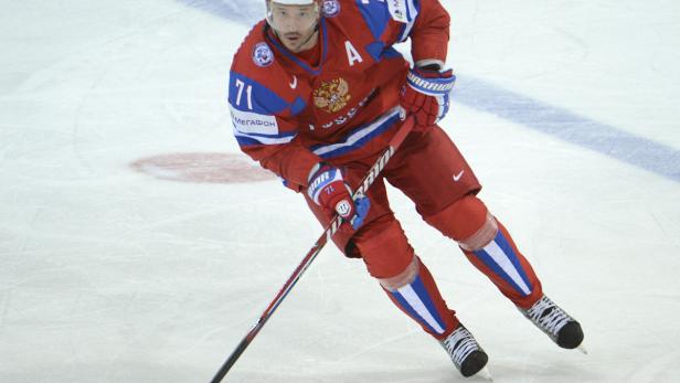 APA12641326 - 07052013 - HELSINKI - FINNLAND: IIHF EISHOCKEY-WELTMEISTERSCHAFT GRUPPE H - Ilya Kovalchuk (RUS) am Dienstag, 7. Mai 2013, während der Begegnung zwischen Russland und den USA in der Hartwall-Arena in Helsinki. +++EDITORIAL USE ONLY+++ APA-FOTO: HELMUT FOHRINGER