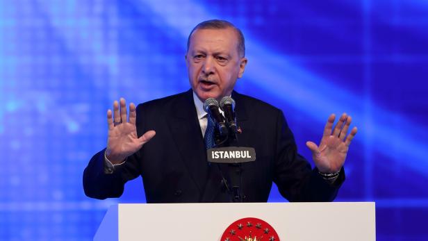 FILE PHOTO: Turkish President Erdogan announces economic reforms in Istanbul