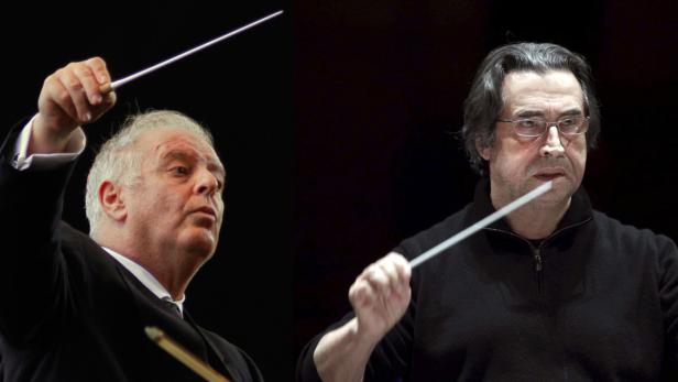 Daniel Barenboim (li.) und Riccardo Muti beehrten am Wochenende den Wiener Musikverein