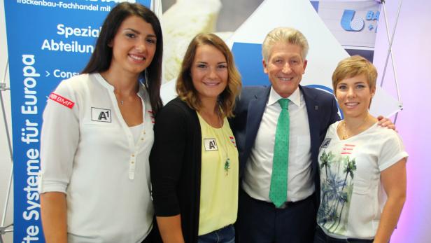 Ein Team: Venier, Siebenhofer, Kristinus, Schmidhofer