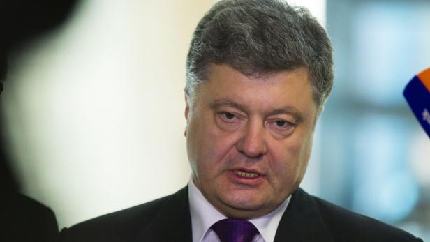 Nahaufnahme von Petro Poroschenko, dem ehemaligen Präsidenten der Ukraine.