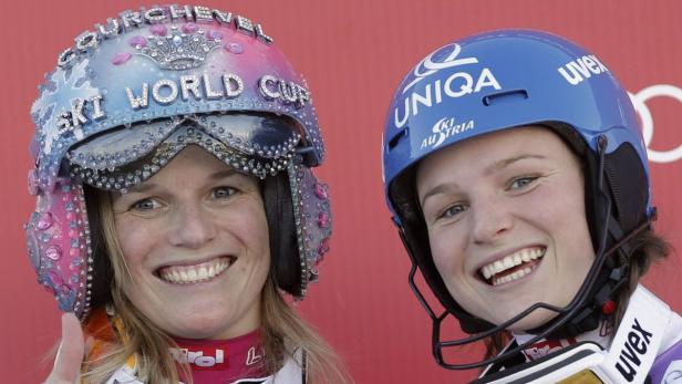 Die Schilds: Marlies (li.) ist die beste Slalomläuferin der Geschichte, Schwester Bernadette gibt ihr Olympia-Debüt.