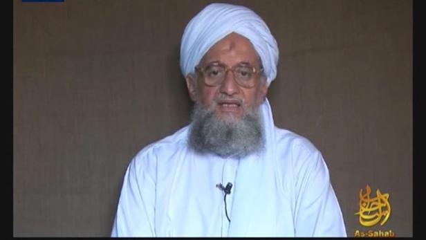 Aiman al-Zawahiri, der ehemalige Führer von al-Qaida, spricht in die Kamera.