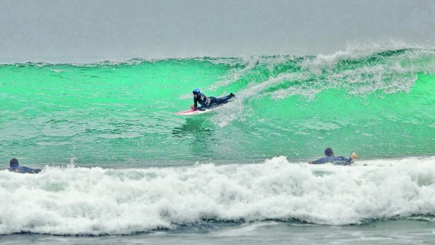 Haas&#039; &quot;Lieblingsgeschichte&quot; ist die von Jesse Billauer. Der querschnittsgelähmte Surfer reitet wieder die Wellen.