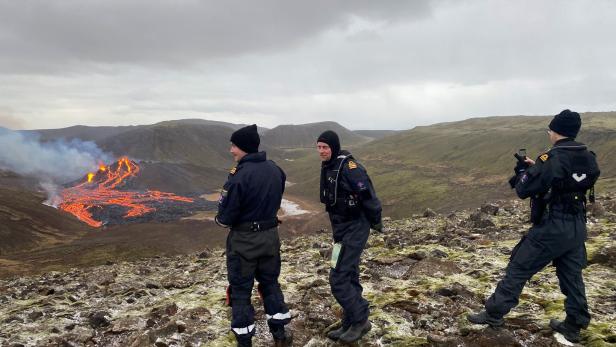 Vulkan bricht aus, doch Isländer bleiben gelassen