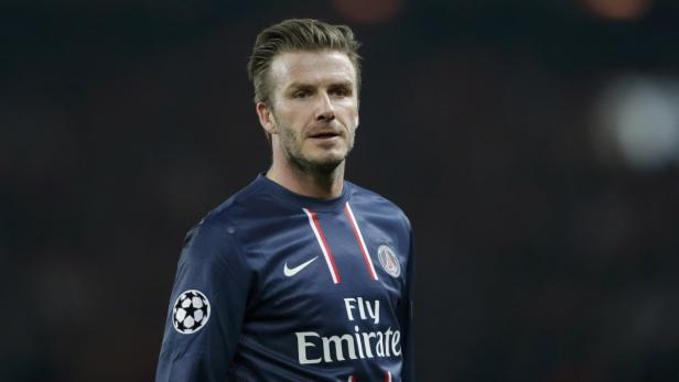 David Beckham im Trikot von Paris Saint-Germain.