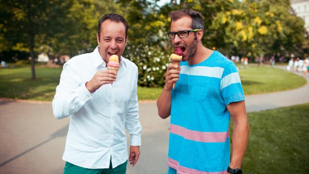 Patrik Gräftner (li.) und Michael Posch (re.) bringen das Ice Cream Festival nach Wien.
