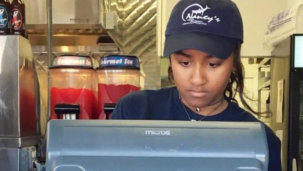 Sasha Obama jobbt in Fast Food-Lokal