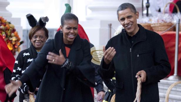 Die Obamas empfingen kleine Gespenster