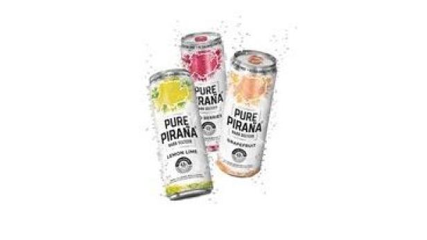 Pure Piraña: Pur prickelndes Wasser trifft auf Alkohol aus fermentiertem Zucker und natürliche Frucht in den drei Geschmacksrichtungen Grapefruit, Red Berries und Lemon Lime.