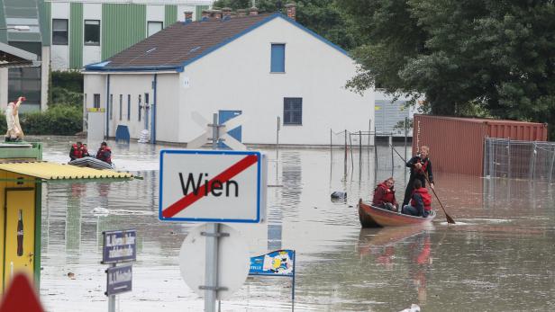 Das Hochwasser 2013 blieb weitgehend vor den Toren Wiens