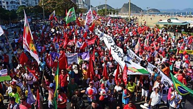 Proteste vor der Eröffnungsfeier in Rio