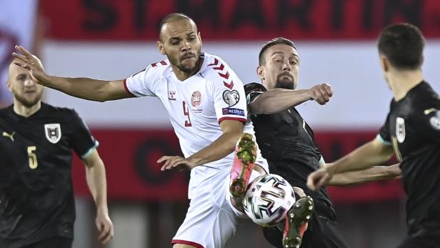 Beim 0:4 im Hinspiel gegen Dänemark war Österreich chancenlos