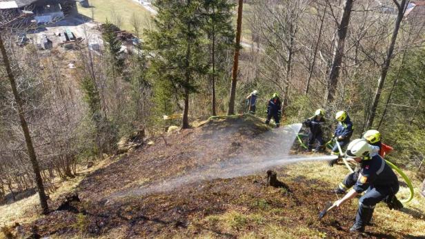 Waldbrand im Bezirk Lilienfeld