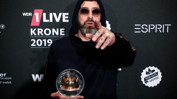 Rapper Sido bei der Verleihung des 1Live-Awards 2019