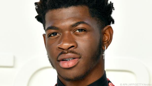 Nahaufnahme von Lil Nas X's Gesicht