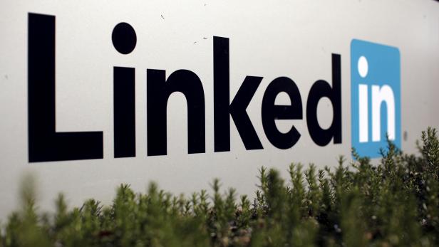 FILE PHOTO: The logo for LinkedIn Corporation is shown in Mountain View, California, U.S.