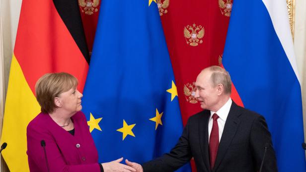 Merkel mahnt Putin im Ukraine-Konflikt zur Zurückhaltung