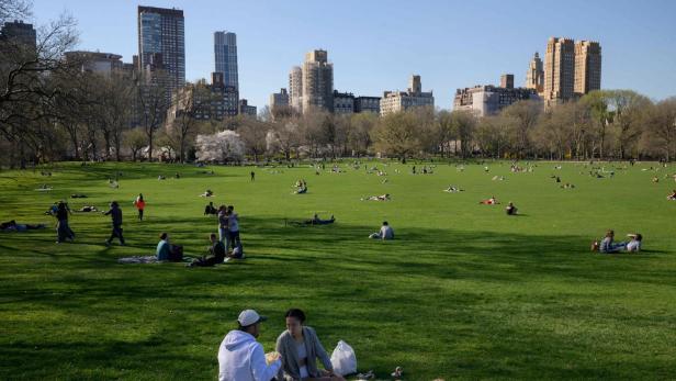Social Distancing ist im Central Park kein Problem