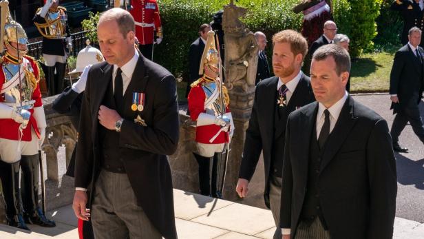 Prinz Philips Beerdigung: Darum verließen William, Kate und Harry Kapelle gemeinsam