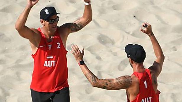 Österreichs Beach-Volleyballer gegen Gruppenköpfe gefordert