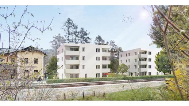 Wohnen beim Bahnhof direkt neben der Citybahn: Stadt und Waldviertler Baugenossenschaft präsentierten modernes Projekt