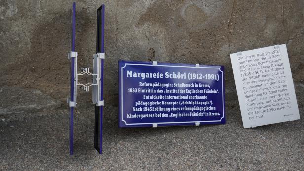 NS-belastete Straße: Kremser Gasse nach Pädagogin benannt